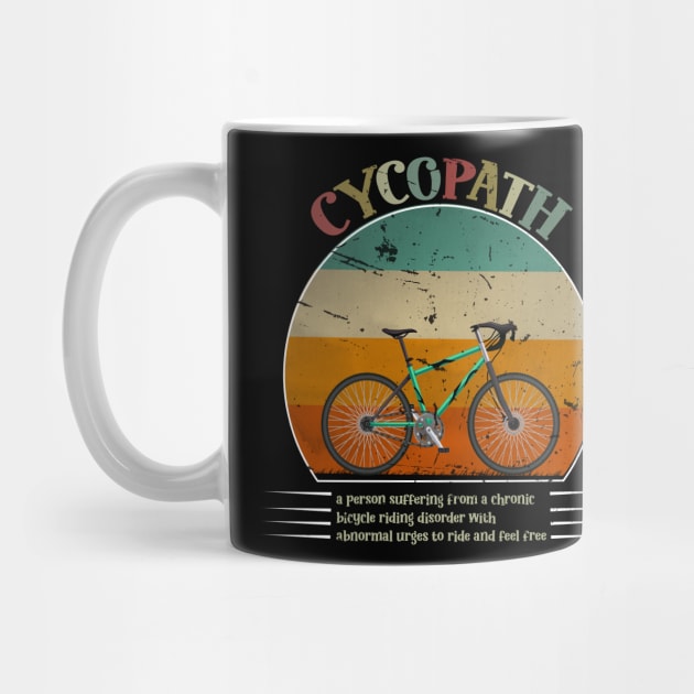 Funny Cycopath Design for Cyclists by KRMOSH